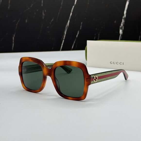 NEW GUCCI GG0036SN 003 HAVANA SQUARE WOMEN SUNGLASSES main image 11